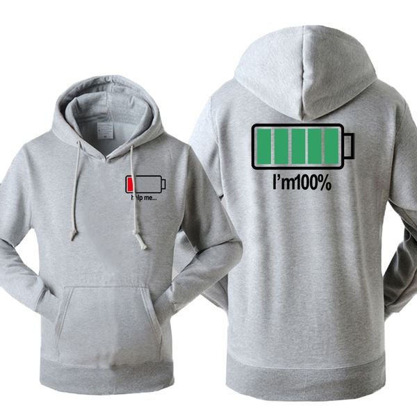 2019 spring autumn sweatshirt hoodies with the hat funny print low power i'm 100% streetwear men's sportsuit tracksuit novelty, Black
2019 spring autumn sweatshirt hoodies with the hat funny print low power i'm 100% streetwear men's sportsuit tracksuit novelty, Black