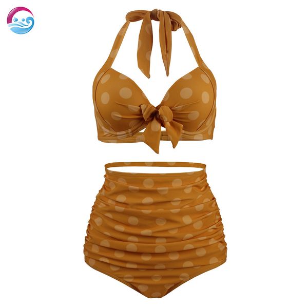 steel plate gathered large size swimsuit high waist slimming cross-border bikini neck swimsuit womens foreign trade in europe and america, White;black
steel plate gathered large size swimsuit high waist slimming cross-border bikini neck swimsuit womens foreign trade in europe and america, White;black