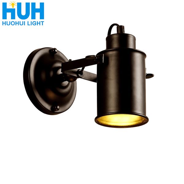 

wall lamp american retro country loft style e27 lamp head lamps industrial vintage iron wall light for cafe bar home lighting