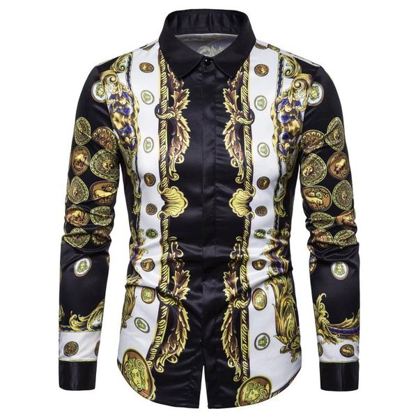 loldeal лето slim fit рубашка мужская с длинным рукавом роскошная рубашка мода печати платье мужской, White;black
loldeal лето slim fit рубашка мужская с длинным рукавом роскошная рубашка мода печати платье мужской, White;black