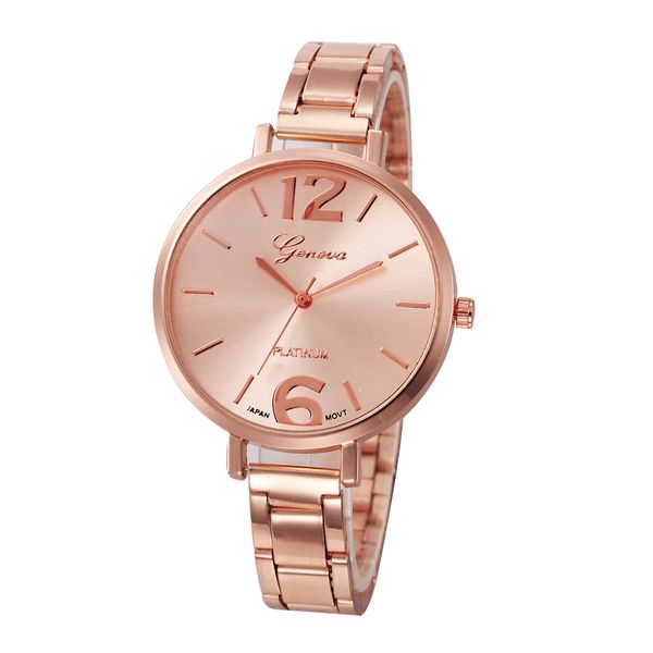 geneva women stainless steel bracelet watches fashion ladies quartz dress watches rose gold thin watchband watch, Slivery;brown
geneva women stainless steel bracelet watches fashion ladies quartz dress watches rose gold thin watchband watch, Slivery;brown