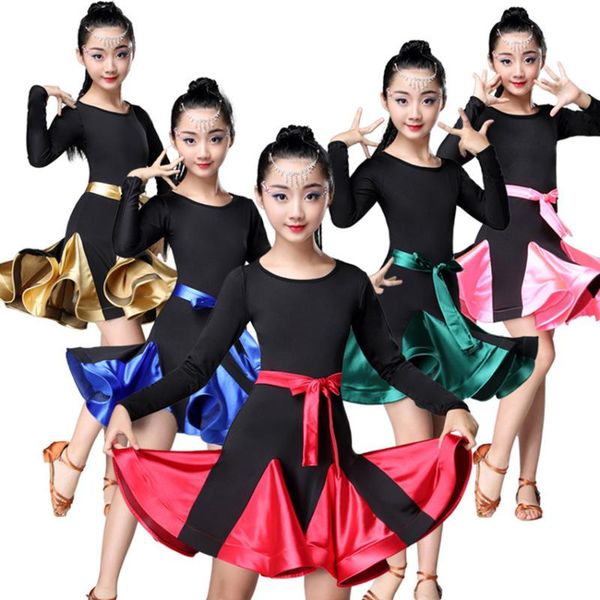cha cha salsa tango latin costume latin dance dress for girl cmpetition kids practice dance clothing ballroom children' s day, Black;red
cha cha salsa tango latin costume latin dance dress for girl cmpetition kids practice dance clothing ballroom children' s day, Black;red