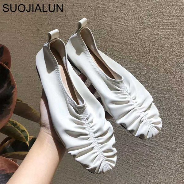 suojialun flats casual slip on loafers fashion brand pleated comfortable soft leather flat shoes vintage style flat, Black
suojialun flats casual slip on loafers fashion brand pleated comfortable soft leather flat shoes vintage style flat, Black