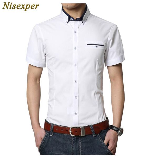 2020 new brand men's shirts cotton summer business shirt short sleeve mens shirt casual men shirts plus size 5xl, White;black
2020 new brand men's shirts cotton summer business shirt short sleeve mens shirt casual men shirts plus size 5xl, White;black