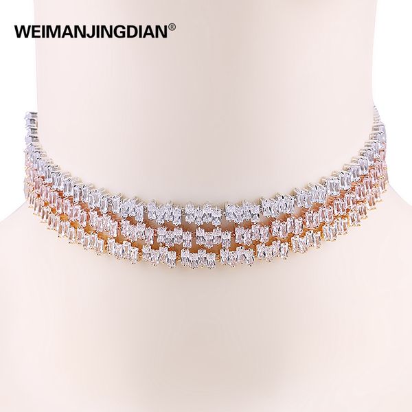 weimanjingdian new arrival irregular square design sparkling cubic zirconia cz choker necklaces for women, Golden;silver
weimanjingdian new arrival irregular square design sparkling cubic zirconia cz choker necklaces for women, Golden;silver