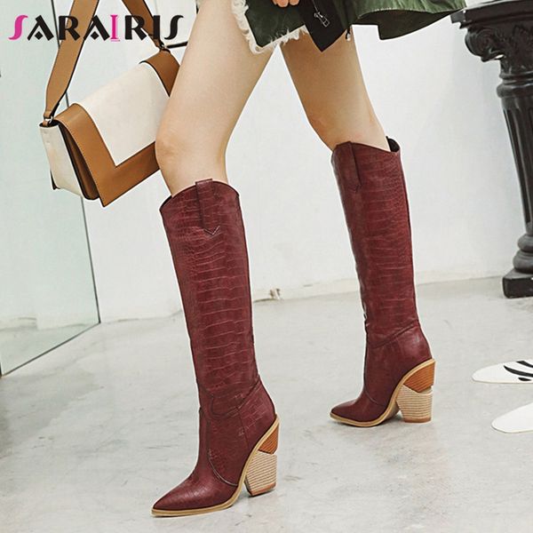 sarairis new dropship plus size 34-48 brand winter knee high boots women 2019 fashion pointed toe high heels boots shoes woman, Black
sarairis new dropship plus size 34-48 brand winter knee high boots women 2019 fashion pointed toe high heels boots shoes woman, Black