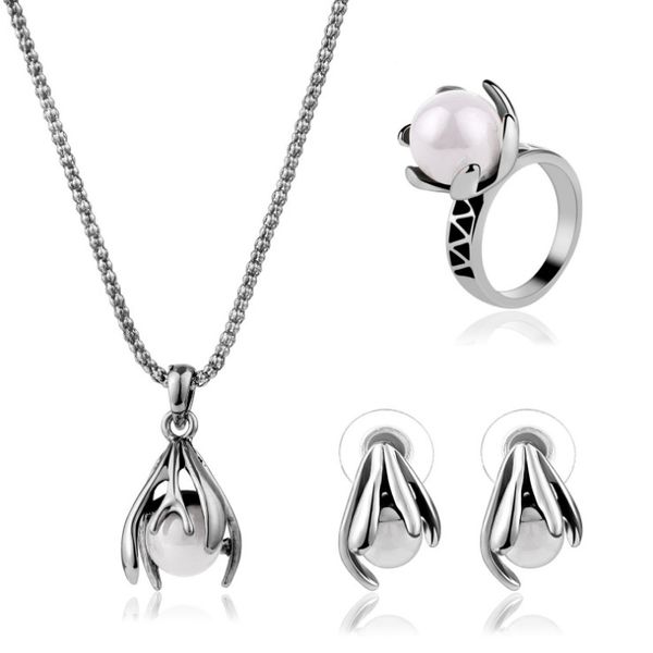 jewelry set earrings necklaces rings vintage luxury quality pearls antique silver plated flowers wedding jewelry 3-piece set js324, Slivery;golden
jewelry set earrings necklaces rings vintage luxury quality pearls antique silver plated flowers wedding jewelry 3-piece set js324, Slivery;golden