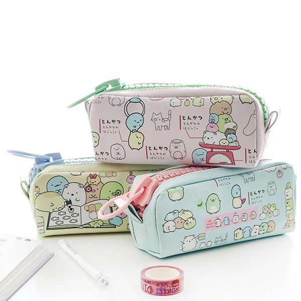 creative simple and lovely kawaii pu leather personality large zipper student pencil case office supplies
creative simple and lovely kawaii pu leather personality large zipper student pencil case office supplies