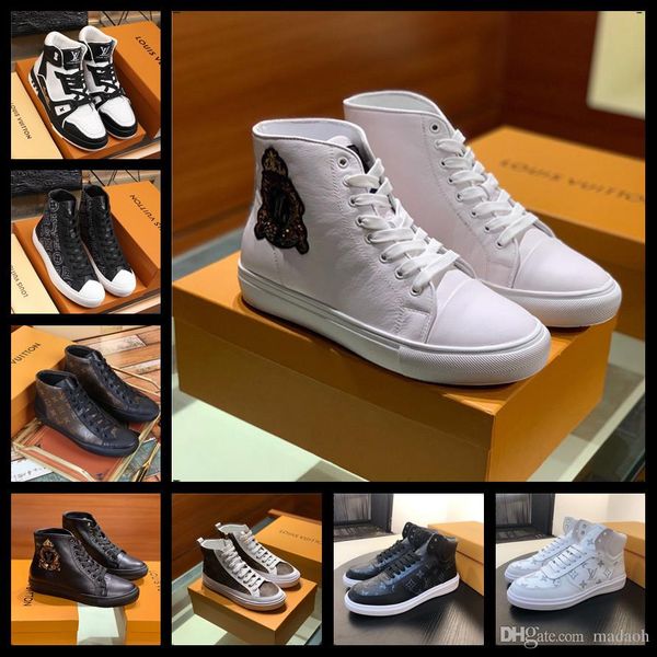 18ff spring autumn designers the new fashion men's luxury brands canvas shoes lace-up high style men casual shoes sneakers flats joker, Black
18ff spring autumn designers the new fashion men's luxury brands canvas shoes lace-up high style men casual shoes sneakers flats joker, Black