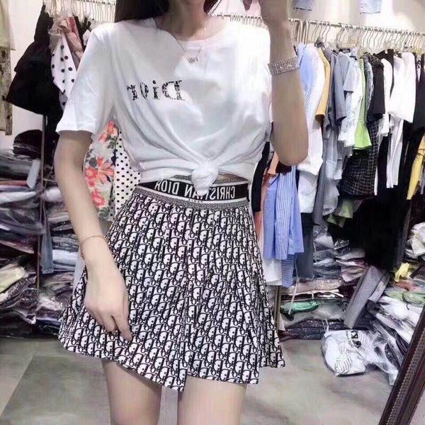 set female students korean summer fashion new two-piece social fast hand with a round collar slimming skirt set, White
set female students korean summer fashion new two-piece social fast hand with a round collar slimming skirt set, White