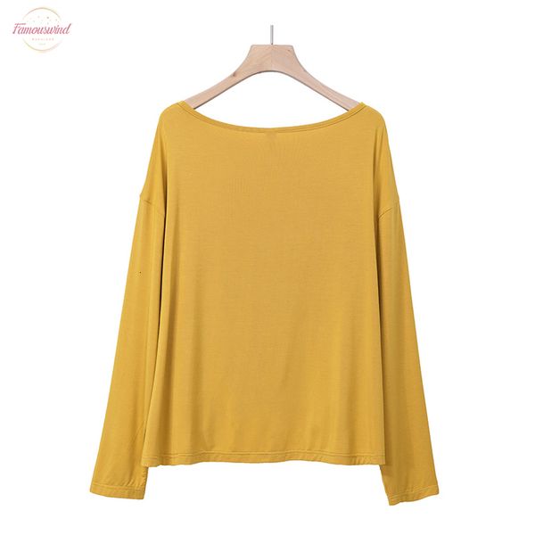 long sleeve women plus size t shirt casual loose o neck slim autumn winter tees ladies clothes yellow modal tshirt, White
long sleeve women plus size t shirt casual loose o neck slim autumn winter tees ladies clothes yellow modal tshirt, White
