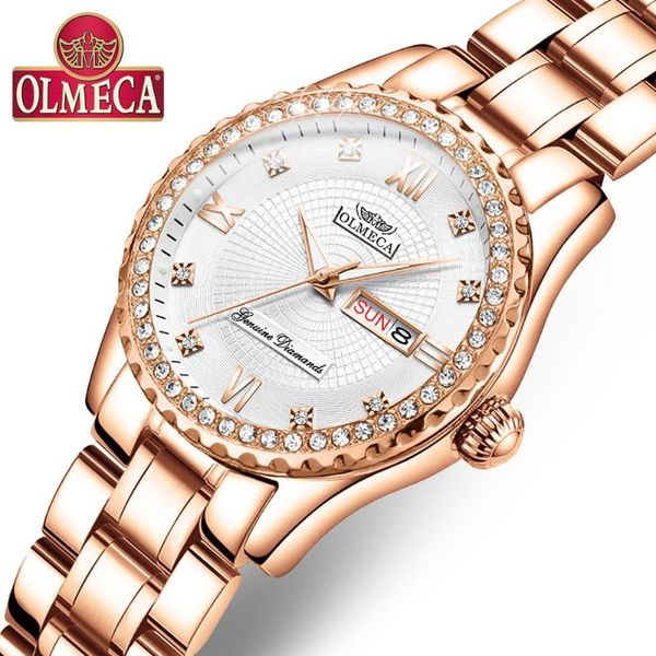 olmeca women wrist watch fashion auto date quartz watches watches 30m waterproof clock lady style, Slivery;brown
olmeca women wrist watch fashion auto date quartz watches watches 30m waterproof clock lady style, Slivery;brown