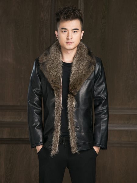2019 men leather coat fur liner faux sheepskin jacket winter leather coat russian fur coats for men pu jacket male, Black
2019 men leather coat fur liner faux sheepskin jacket winter leather coat russian fur coats for men pu jacket male, Black