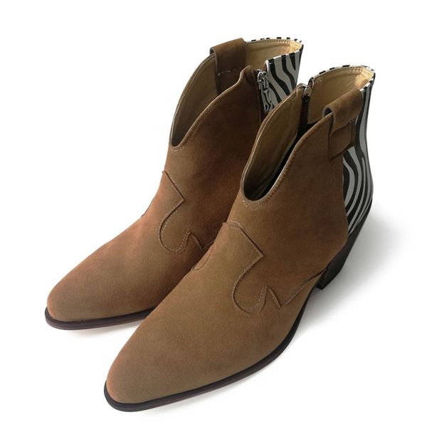 western cowboy boots pointed toe suede elegant shoes for female short footwear aesthetic ankle boots women fall 2019#g7, Black
western cowboy boots pointed toe suede elegant shoes for female short footwear aesthetic ankle boots women fall 2019#g7, Black