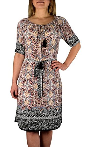 peach couture tribal vintage boho neck tie floral print summer shift dress, Black;gray
peach couture tribal vintage boho neck tie floral print summer shift dress, Black;gray