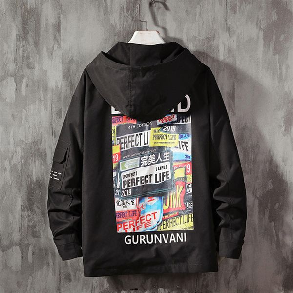 men's jacket coats 2019 autumn large pocket print casual bomber jacket men clothing hip hop streetwear hombre large size, Black;brown
men's jacket coats 2019 autumn large pocket print casual bomber jacket men clothing hip hop streetwear hombre large size, Black;brown