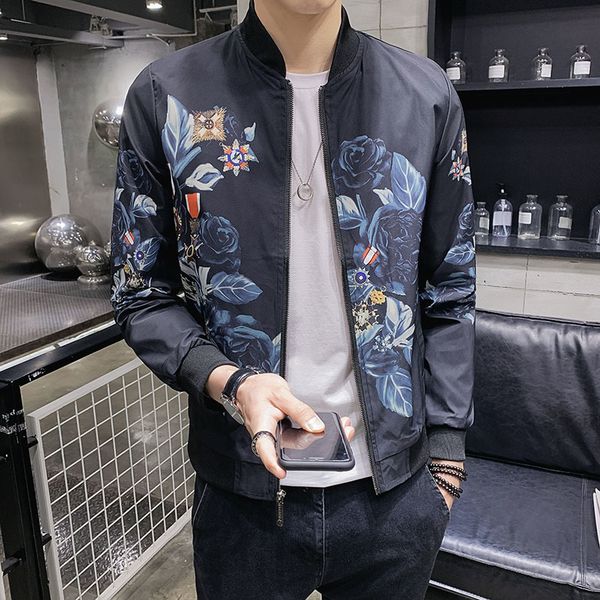 floral print business bomber jackets streetwear outwear stand collar men's coat clothes fashion casual slim jacket men spring, Black;brown
floral print business bomber jackets streetwear outwear stand collar men's coat clothes fashion casual slim jacket men spring, Black;brown