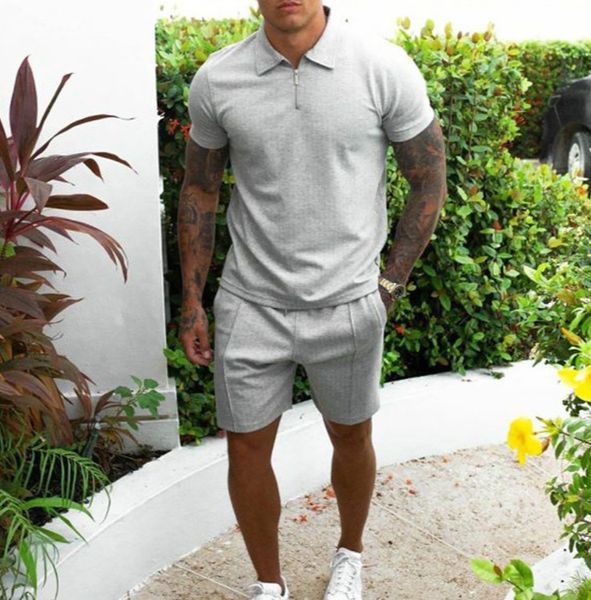 jogger men's summer suit casual sports summer trend shorts short sleeve 2 two-piece fashion stylish t-shirt quick-drying tracksuit, Gray
jogger men's summer suit casual sports summer trend shorts short sleeve 2 two-piece fashion stylish t-shirt quick-drying tracksuit, Gray