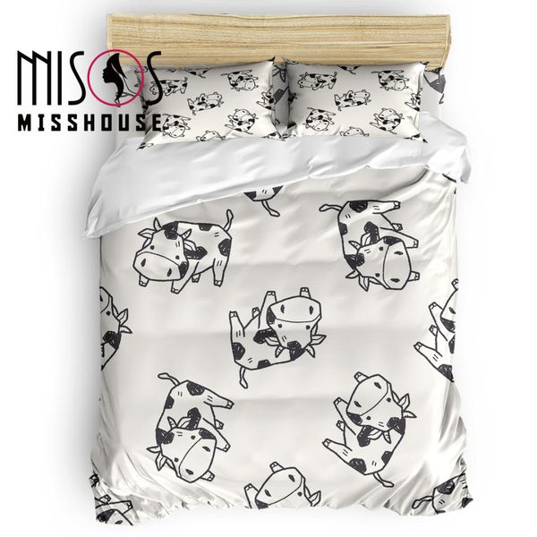 misshouse cartoon animal cow duvet cover set bed sheets comforter cover pillowcases 4pcs bedding sets
misshouse cartoon animal cow duvet cover set bed sheets comforter cover pillowcases 4pcs bedding sets