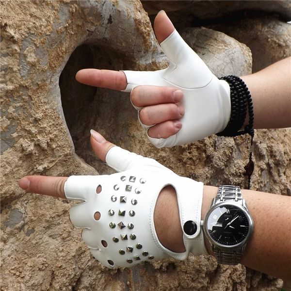 tactical gloves hip hop climbing man leather glove half-finger gloves fashion camping rivet girl punk, Black
tactical gloves hip hop climbing man leather glove half-finger gloves fashion camping rivet girl punk, Black