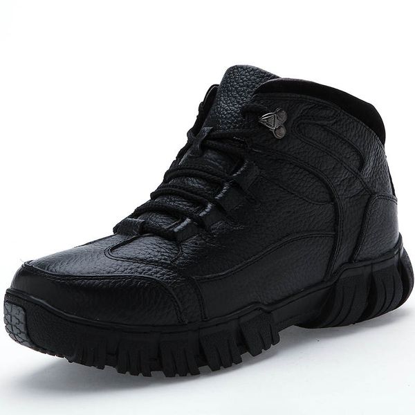 super warm winter men boots genuine leather boots men winter shoes fur for shoes zapatos hombre, Black
super warm winter men boots genuine leather boots men winter shoes fur for shoes zapatos hombre, Black