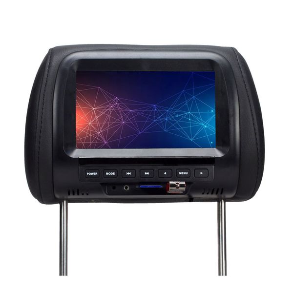 

7inch touchable button seat back hd video universal car monitor multifunction practical lcd headrest screen built-in speakers