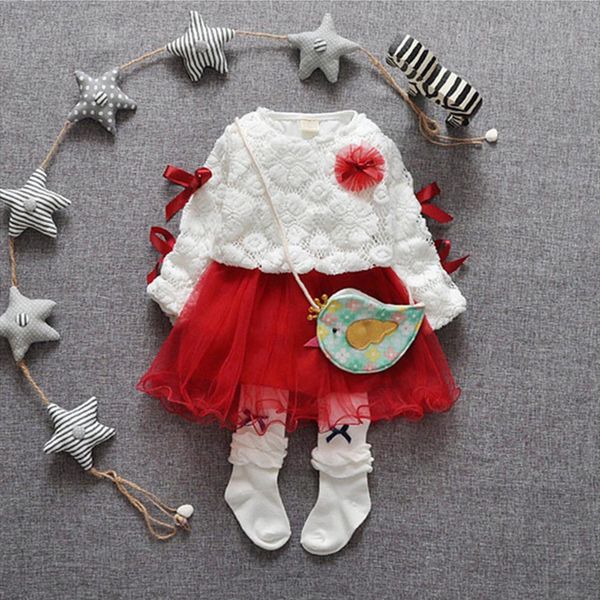 spring baby kids girls dresses cute flower bow lace decorated long sleeve patchwork dress, Red;yellow
spring baby kids girls dresses cute flower bow lace decorated long sleeve patchwork dress, Red;yellow