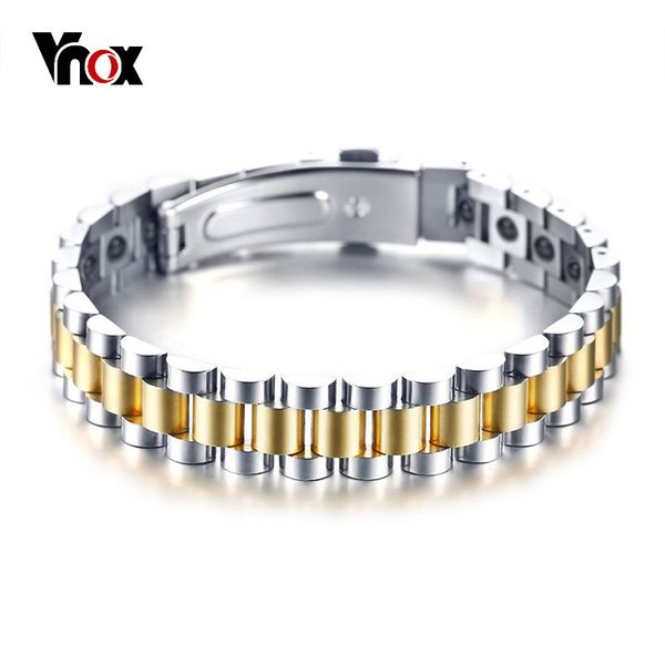 vnox bio power energy bracelets for women men hematite stones stainless steel watch band style jewelry pulseira, Golden;silver
vnox bio power energy bracelets for women men hematite stones stainless steel watch band style jewelry pulseira, Golden;silver