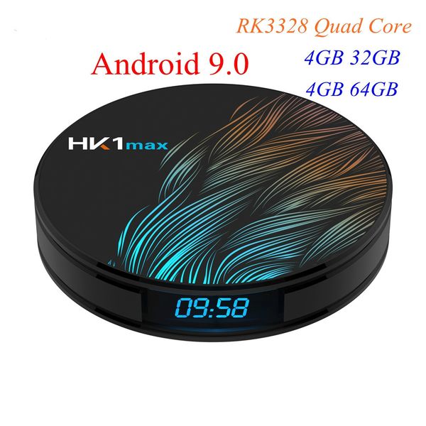 

TV BOX HK1 MAX Android 9.0 4 ГБ DDR3 32 ГБ 64 ГБ RK3318 Четырехъядерный процессор 2.4G / 5G Dual Wifi BT 4.1 USB 3.0 4K HD H.265 Media Player