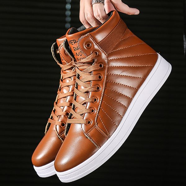 snow boots men pu leather ankle boots for male lace up warm plush winter shoes men platform boot fashion non slip sturdy sole, Black
snow boots men pu leather ankle boots for male lace up warm plush winter shoes men platform boot fashion non slip sturdy sole, Black