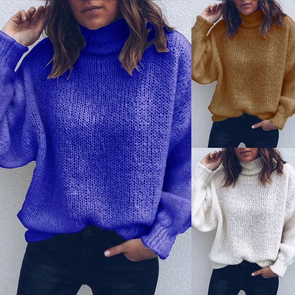 women's fashion turtleneck sweater solid knitted pullover long sleeve winter 2019 autumn pullover female sweater blouse, White;black 
women's fashion turtleneck sweater solid knitted pullover long sleeve winter 2019 autumn pullover female sweater blouse, White;black