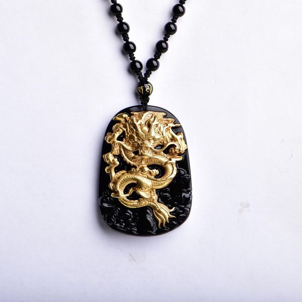 wholesale gold natural black obsidian carving dragon lucky amulet pendant necklace for women men pendants jewelry, Silver
wholesale gold natural black obsidian carving dragon lucky amulet pendant necklace for women men pendants jewelry, Silver