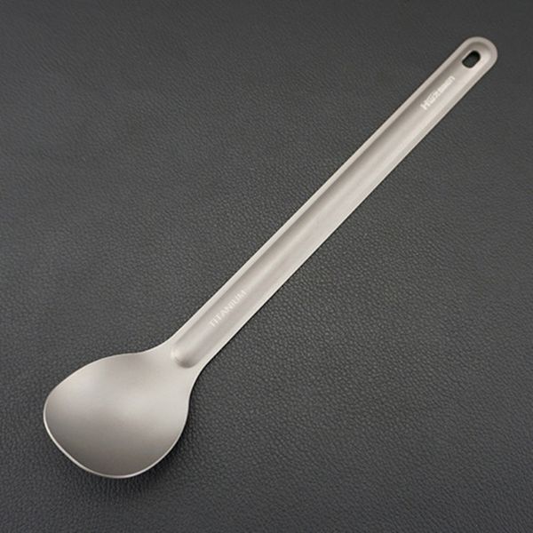 camp kitchen titanium spoon lightweight outdoor tableware long-handled tool camping picnic travel w1
camp kitchen titanium spoon lightweight outdoor tableware long-handled tool camping picnic travel w1