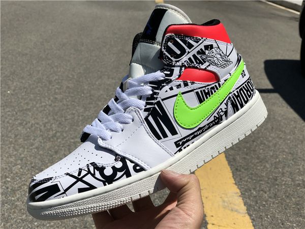 2019 designer luxury green red two-color logo graffiti high one basketball shoes white mens trainers toe 1s sneakers super league 5-12, White;red
2019 designer luxury green red two-color logo graffiti high one basketball shoes white mens trainers toe 1s sneakers super league 5-12, White;red