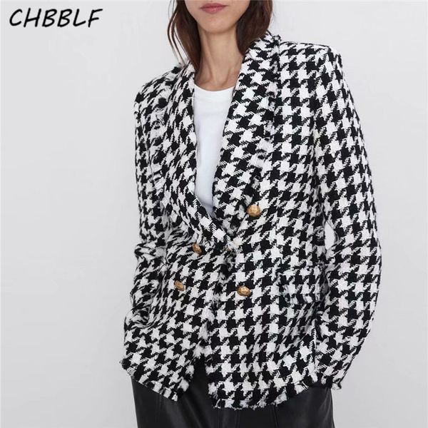 chbblf women elegant plaid coat double breasted jacket casual wear vintage outwear bgb9579, White
chbblf women elegant plaid coat double breasted jacket casual wear vintage outwear bgb9579, White
