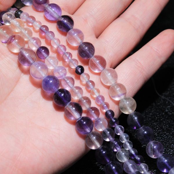 fine aaa+ round natural purple fluorite stone beads for jewelry making diy bracelet necklace anklet material 4-8mm strand 15
fine aaa+ round natural purple fluorite stone beads for jewelry making diy bracelet necklace anklet material 4-8mm strand 15