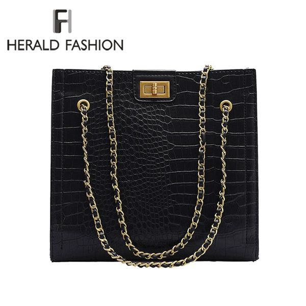 fashion crocodile pattern chain female shoulder bags quality leather wild women large capacity tote bags vintage travel handbag
fashion crocodile pattern chain female shoulder bags quality leather wild women large capacity tote bags vintage travel handbag