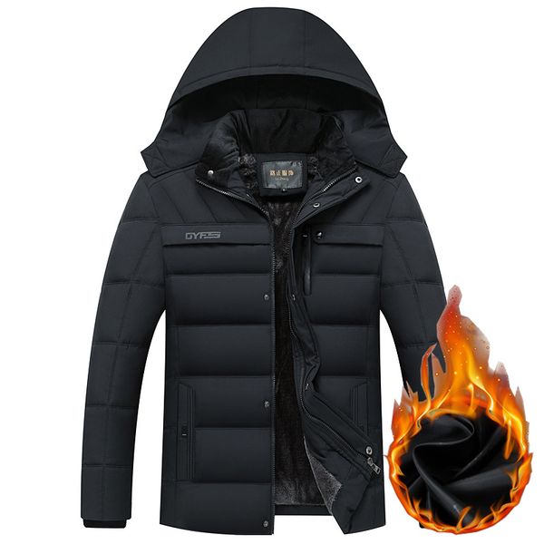 2019 drop shipping winter jacket men thicken warm parkas hooded coat fleece man's jackets outwear jaqueta masculina, Black
2019 drop shipping winter jacket men thicken warm parkas hooded coat fleece man's jackets outwear jaqueta masculina, Black
