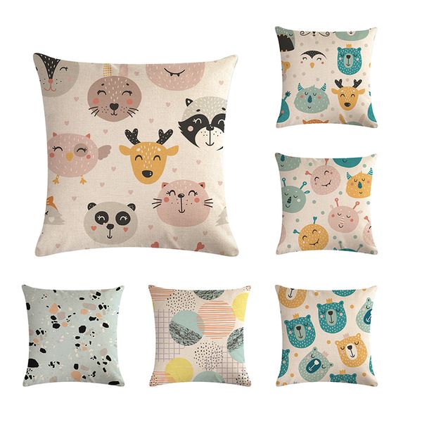 cartoon animal pattern by pillow cover, decorative pillow cover, sofa seat cover 45 * 45cm, home decoration
cartoon animal pattern by pillow cover, decorative pillow cover, sofa seat cover 45 * 45cm, home decoration