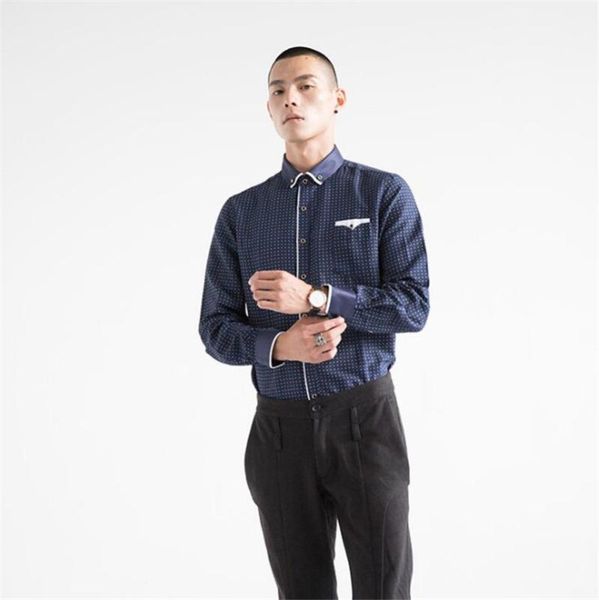 covrlge men fashion casual long sleeved printed shirt slim fit male social business dress shirt brand men clothing soft mcl183, White;black
covrlge men fashion casual long sleeved printed shirt slim fit male social business dress shirt brand men clothing soft mcl183, White;black