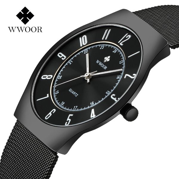 fashion men watches wwoor brand quartz watches for men business mesh band wristwatches waterproof reloj hombre, Slivery;brown
fashion men watches wwoor brand quartz watches for men business mesh band wristwatches waterproof reloj hombre, Slivery;brown