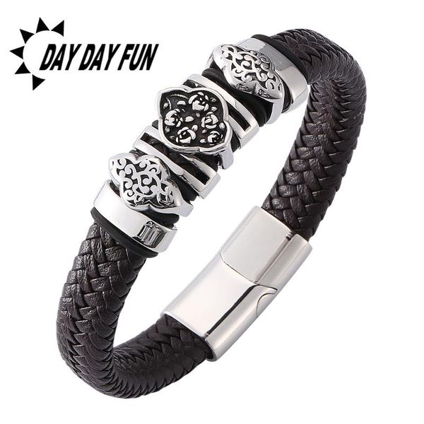 2020 trendy cuff bracelets brown leather bracelet bangles men stainlees steel chain rope bracelets male female bracelet e0128, White
2020 trendy cuff bracelets brown leather bracelet bangles men stainlees steel chain rope bracelets male female bracelet e0128, White
