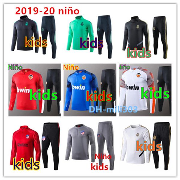 2019 2020 valencia cf kids soccer training suit del chandal 19/20 real madrid hazard benzema marcelo james kids boys football tracksuit, Black
2019 2020 valencia cf kids soccer training suit del chandal 19/20 real madrid hazard benzema marcelo james kids boys football tracksuit, Black