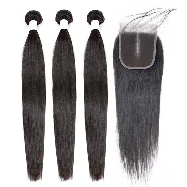 hair extensions straight hair bundles with closure peruvian hair bunldes with closure 3 bundles with lace closure, Black
hair extensions straight hair bundles with closure peruvian hair bunldes with closure 3 bundles with lace closure, Black