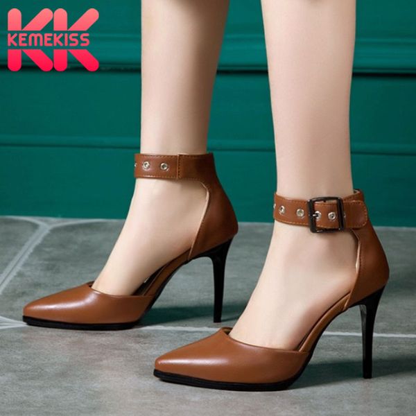 kemekiss plus size 33-50 super high heel women sandals ankle strap shoes women club dance summer party daily ladies footwear, Black 
kemekiss plus size 33-50 super high heel women sandals ankle strap shoes women club dance summer party daily ladies footwear, Black