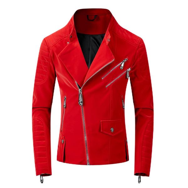 2019 new men's clothing autumn punk locomotive men's leather jacket lapel neck casual popular punk style leather men's coat s, Black
2019 new men's clothing autumn punk locomotive men's leather jacket lapel neck casual popular punk style leather men's coat s, Black