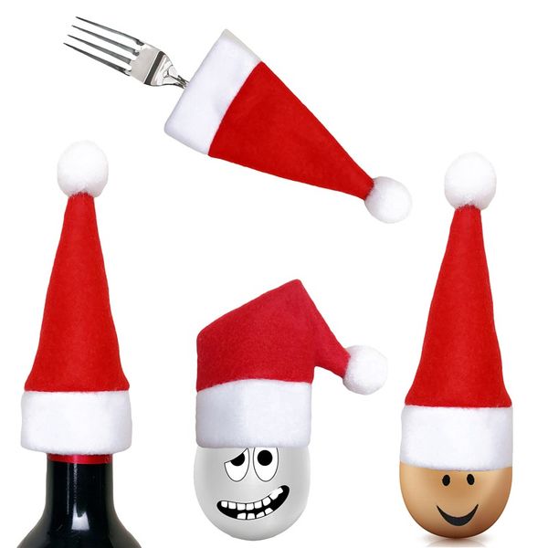 10pcs/lot mini christmas hats christmas decoration for home red santa claus hat bottle cap dinner party table xmas decoration
10pcs/lot mini christmas hats christmas decoration for home red santa claus hat bottle cap dinner party table xmas decoration