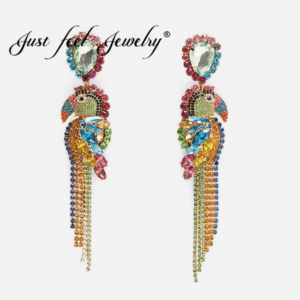 just feel trendy colorful boho crystal fringed drop dangle earrings women bird fish animal pendant rhinestone pendant earring, Silver
just feel trendy colorful boho crystal fringed drop dangle earrings women bird fish animal pendant rhinestone pendant earring, Silver