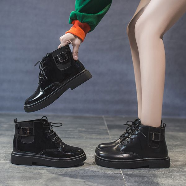 women's ankle boots 2019 spring autumn pu leather woman ankle boots casual lace up female autumn shoes low heel woman boot, Black
women's ankle boots 2019 spring autumn pu leather woman ankle boots casual lace up female autumn shoes low heel woman boot, Black