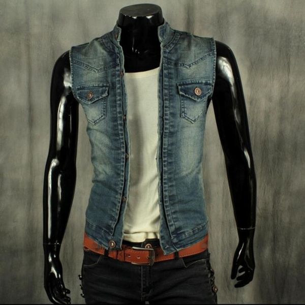 spring & summer new brand fashion mens single button vests stretch cotton jean waistcoats jackets chaleco size 2xl, Black;white
spring & summer new brand fashion mens single button vests stretch cotton jean waistcoats jackets chaleco size 2xl, Black;white